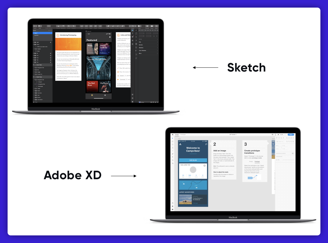 Adobe XD and Sketch comparison