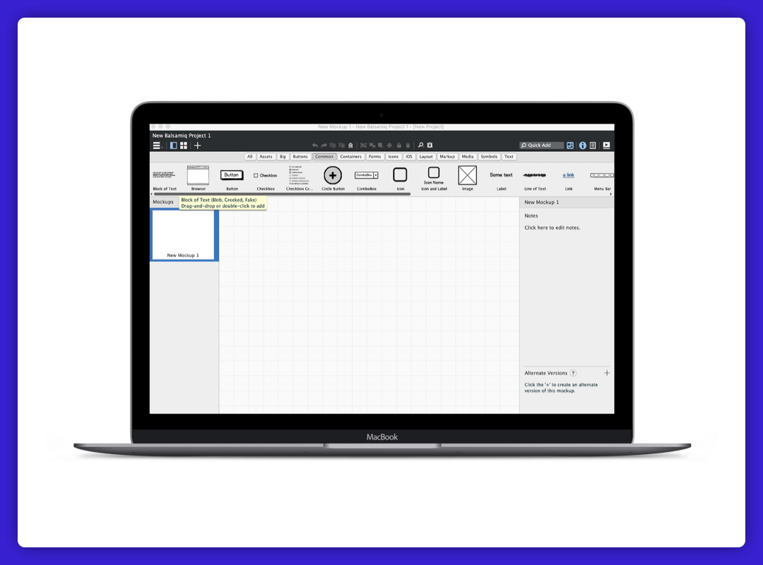 balsamiq wireframes for desktop