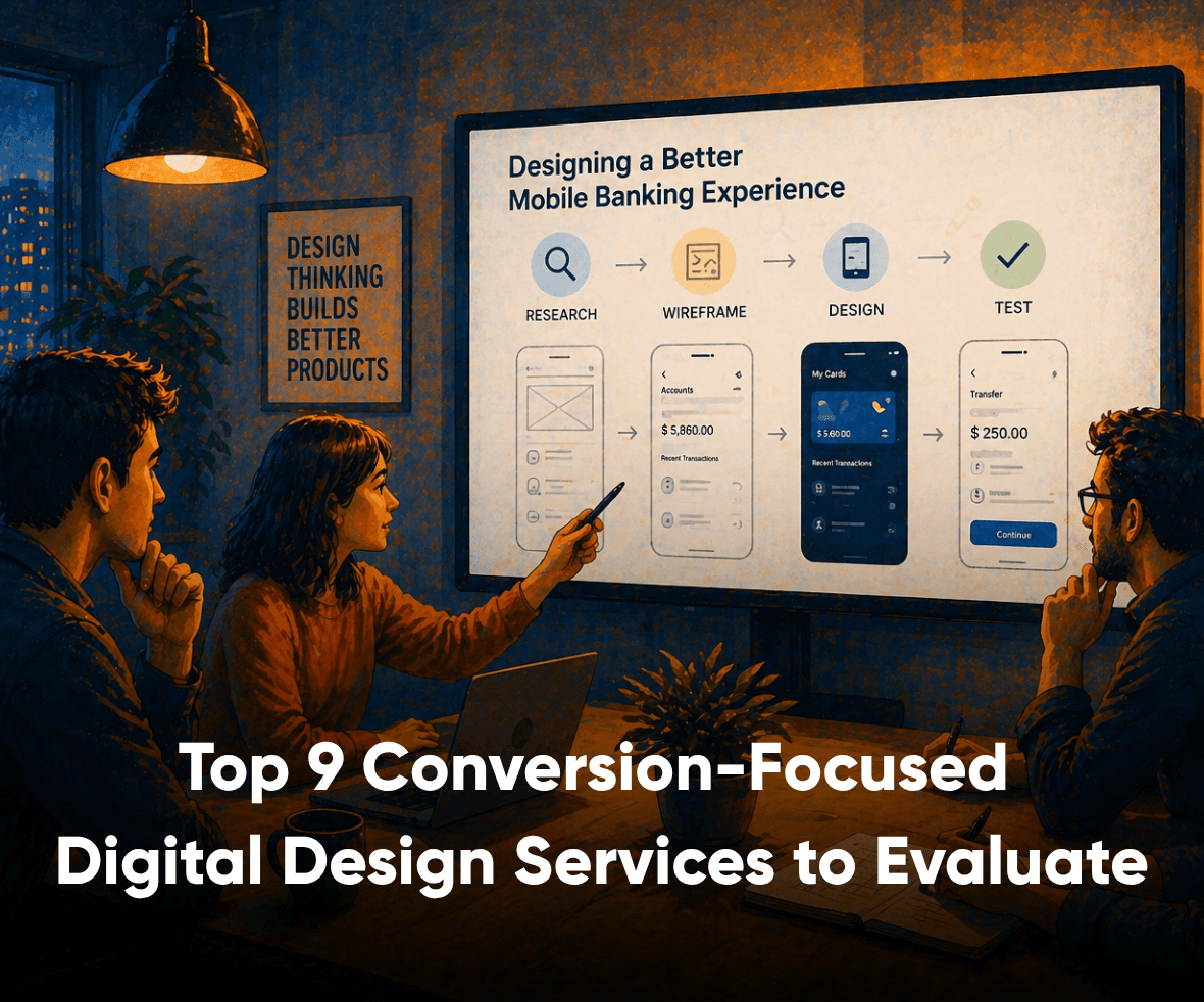 Top 9 Conversion-Focused Digital Design Services to Evaluate