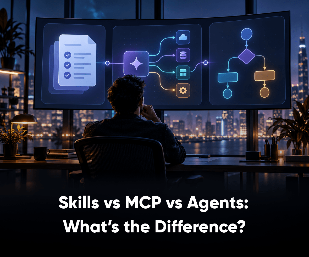 Skills vs MCP vs Agents What’s the Difference